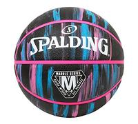 Spalding Basketball Marble Black Neon Rubber No. 7 Ball Basketball Basket