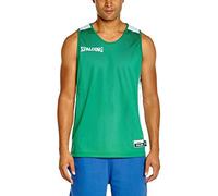 SPALDING - ESSENTIAL MAILLOT REVERSIBLE - Maillot de Basket - Maillot reversible - Confort Maximal - vert/blanc - xxx-large