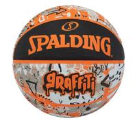 Spalding - Graffiti Series - Orange - Ballon de Basketball - Taille 7 - Basketball - Ballon certifié - Matériau : Caoutchouc - Extérieur - Antidérapant - Excellente adhérence