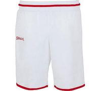 Spalding Move Femme Shorts, Blanc/Rouge, FR (Taille Fabricant : XL)