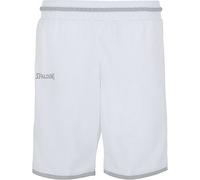 Spalding Move Femme Shorts, Blanc/Silver Gris, FR (Taille Fabricant : XL)
