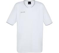 Spalding Move Shooting Shirt Homme Blanc/Argent/Gris FR : XXS (Taille Fabricant : 140)