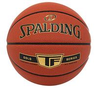 Spalding - NBA Gold in/Out SZ.7 (76-014Z) - Ballons de Basket NBA - Touché et Contrôle améliorés - Matière Durable, Mixte Adulte, Orange, 7