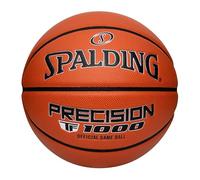 Spalding Precision TF-1000 Ballon de Basket-Ball d'intérieur avec Housse rembourrée en Microfibre Composite à Prise en Main sèche Approuvé pour l'école secondaire Taille 6, 72,4 cm
