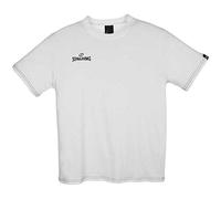 SPALDING - TEAM II T-SHIRT - T-Shirt de Basket - Design parfait - Matière durable - blanc - 3XL