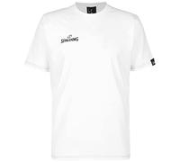 SPALDING - TEAM II T-SHIRT - T-Shirt de Basket - Design parfait - Matière durable - blanc - S