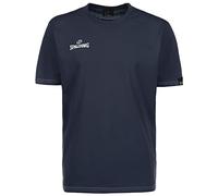 SPALDING - TEAM II T-SHIRT - T-Shirt de Basket - Design parfait - Matière durable - bleu marine - 2XL