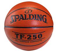 Spalding TF-250 Ballon de Basketball en Caoutchouc Marron Brique Taille 7