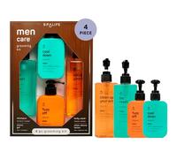 SpaLife - Ensemble de 4 pièces de soin pour cheveux et corps pour homme : gel de bain, gel à raser, après-rasage, shampoing - soin de la peau pour homme