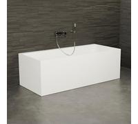 SPALINA Baignoire Semi-îlot Murale Cobalt L.170 x l.75 cm, by