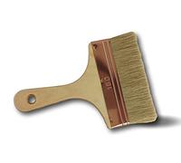 Spalter plat 150 mm soie multifonction | Manche en bois naturel | Virole en acier cuivré | Idéal pour peintures | Facilite l'application des vernis et produits de décoration | Kibros 362_150