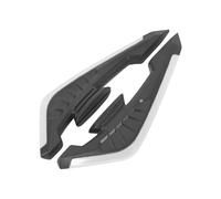 SPAMFAFGHQ 1 Paire Aileron Universel pour Motos Aérodynamique Décoratif Autocollant Dynamique pour Motos Vélos Électriques Scooters Etc(Blanc)