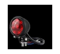 SPAMFAFGHQ 1 Pièce Feux Arrière LED Rétro Modifiés Pour Motos De Stop En Métal Pour Croisière Feu Rond(ROUGE)