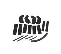SPAMFAFGHQ 17 Pièces Pour Jeep Pour Wrangler JK 2007-2018 Kit De Joints D'étanchéité Toit Rigide Mousse Incluse