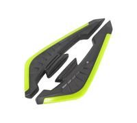SPAMFAFGHQ 2 Pièces Ailerons Aérodynamiques pour Moto Autocollants Décoratifs pour Moto Accessoires pour Moto(Jaune)