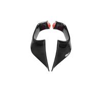SPAMFAFGHQ Accessoires Moto ABS Déflecteur Aérodynamique Aile Fixe pour Yamaha YZF-R6 R6 2017 2018 2019 2020(Noir Brillant)