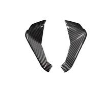 SPAMFAFGHQ Accessoires Moto Becquet Avant Aileron de Vent Couverture pour Aprilia RS660 RS 660 2021-2024 Cône Aérodynamique Carénage Winglets(Texture en Fibre de Carbone)