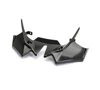 SPAMFAFGHQ Accessoires pour Pare-Brise Avant Spoiler Winglets Aile Aérodynamique Spoiler Fairing pour Kawasaki Z650 Z 650 2021-2025(Fibre de Carbone)