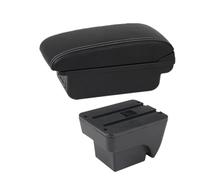 SPAMFAFGHQ Accoudoir Auto Pour SEAT Pour ARONA Pour Seat Pour Ibiza Boîte D'accoudoir Avec USB Boîte D'accoudoir Centrale(B3 Noir blanc 3USB)