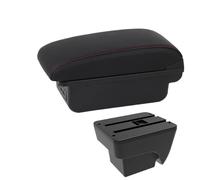 SPAMFAFGHQ Accoudoir Auto Pour Siège Pour Ibiza Mk5 Pour SEAT Pour ARONA 2017 2018 2019-2025 Intérieur Boîte D'accoudoir Centrale(B1 Noir rouge 3USB)