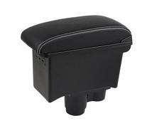 SPAMFAFGHQ Accoudoir Central Pour R&enault Pour Duster Dacia Duster 2019 2020 2021 2022boîte De Rangement(B3 Noir blanc 3USB)