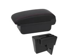 SPAMFAFGHQ Accoudoir De Voiture Pour Kia K3 BL7 2023 2024 2025 Console Centrale Avec Rangement Et USB(C1 Noir rouge PAS d'USB)