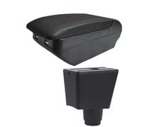 SPAMFAFGHQ Accoudoir De Voiture Pour R&enault Logan 2 Pour Dacia Pour Logan 2 Pour Dokker Pour R&enault Pour Sandero 2 Boîte De Rangement Intérieure(H All Black 4 USB)