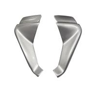 SPAMFAFGHQ Aileron Avant Moto pour Aprilia RS660 RS 660 2020 2021 2022 2023 2024 Couvercle Pare-Brise Cône Carénage Aérodynamique Ailerons(Bright Silver Grey)