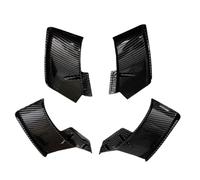 SPAMFAFGHQ Ailerons D'aile Spoiler Kit D'aileron Fixe pour Moto pour Ducati pour Streetfighter V4 V4S V4 SP 2020-2023 pour V2 2022 2023(Texture en Fibre de Carbone)