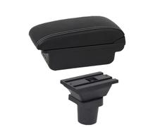 SPAMFAFGHQ Boîte D'accoudoir Central Pour Toyota Pour Yaris Pour Vitz 5 Portes Hayon 1998-2008 2009 2010 2011 Boîte D'accoudoir Auto(B1 white line 3USB)