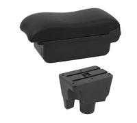 SPAMFAFGHQ Boîte D'accoudoir Pour Toyota Pour Aqua 2017-2022 Accoudoir Auto Cuir Accoudoir Central Console Centrale Stockage USB(Ligne noire B2)
