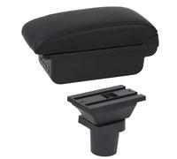 SPAMFAFGHQ Boîte De Repose-bras Pour Toyota Pour Yaris Pour Vitz Hatchback 1998-2011 Boîte De Rangement De Console Centrale Interface USB(C1 Ligne noire)