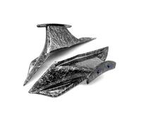 SPAMFAFGHQ Cache Phare Avant Moto Winglet Ailette Vent Spoiler Enjoliveur pour CBR650R CBR 650R 2019 2020 2021 2022 2023(Forged Pattern)