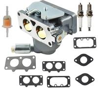 SPAMFAFGHQ Carburateur 791230 Pour B&riggs & S&tratton 791230 799230 699709 499804 499809 Pour Bicylindre En V 20 21 23 24 Et 25 Ch Manuel C(GRIS)
