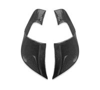 SPAMFAFGHQ Couvercle D'aile Fixe Aérodynamique Moto pour Yamaha YZF-R7 YZF R7 2021 2022 2023 Aileron De Cadre Guide d'air Spoiler(Carbon Fiber Look)