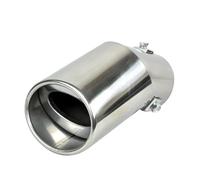 SPAMFAFGHQ Embout De Silencieux D'échappement En Acier Inoxydable Argenté Pour Peugeot 307 408 207 Accessoire Auto