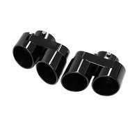 SPAMFAFGHQ Embout D'échappement En Fibre De Carbone Pour X5 G05 X6 G06 X7 G07 2019+ Accessoire De Modification(NOIR)