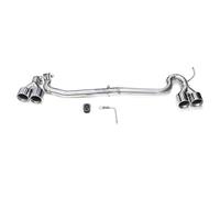 SPAMFAFGHQ Embout D'échappement Quadruple En Acier Inoxydable Pour F10 F11 520i 523i 525i 528i 530i, Look M5.(Argent)