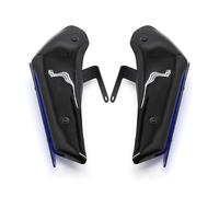 SPAMFAFGHQ Kit Aérodynamique pour Moto Aile Latérale Ailes Fixes pour pour NINJA400 pour Ninja 400 2018-2024 Aile De Portée Inférieure Spoiler Inférieur(Bleu)