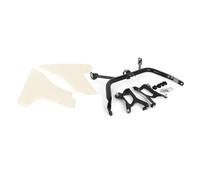 SPAMFAFGHQ Kit De Support De Couvercle De Carénage Latéral en Plastique ABS pour Moto pour Touring pour Road pour Glide pour FLTRXSE 2023 pour FLTRXSTSE 2024(Non Peint,1 Jeu)