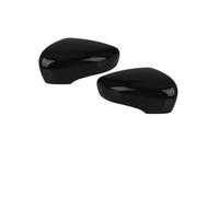 SPAMFAFGHQ Noir Brillant/blanc Pour Renault Pour Clio 4 Mk4 Pour Zoe Pour Captur 2012 2013-2019 Couvercle De Rétroviseur Automatique Capuchon Porte Latéral(Noir brillant,2 pièces)