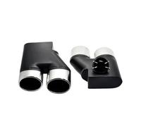 SPAMFAFGHQ Paire D'embouts D'échappement En Acier Inoxydable Noir Pour Mercedes Pour Benz W220 S350 S320 S500(Noir A)