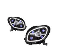 SPAMFAFGHQ Phares De Voiture Pour Mercedes Pour Benz Pour Smart 453 2015-2019 Kit D'accessoires Comprenant Des Lentilles Projecteur Et Optiques Full LED(Diamond blue light)