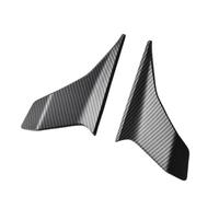 SPAMFAFGHQ Pièces De Moto Appui Aérodynamique Latéral Spoilers Nus Ailerons Fixes Carénage D'Aile pour CFMOTO CF250SR CF 250SR 250 SR MY22(Carbon Fiber Pattern Bright)