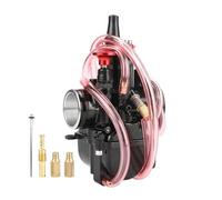 SPAMFAFGHQ Pièces Modifiées Pour Moto Pour Carburateur Mikuni PWK 21 24 26 28 30 32 34mm Pour CG CB GY6 Moteur Horizontal Carburateur(NOIR,34mm)
