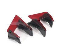 SPAMFAFGHQ Pièces Moto Aérodynamique Côté Poussée Descendante Nus Ailes Spoilers Fixes Ailerons Pare-Brise Ailes pour Yamaha MT07 MT 07 MT-07 2018-2020(Rouge)