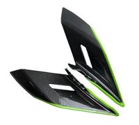 SPAMFAFGHQ pour CFMOTO 450 SR 450SRS 2022 2023 2024 450SR Winglet Charge latérale Spoiler Naked Aile Fixe Carénage Déflecteur Pièces(Carbon Fiber Green)