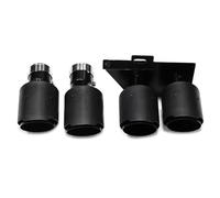 SPAMFAFGHQ Pour F10 F11 520i 523i 525i 528i 530i Double Embout D'échappement Tuyau D'échappement Vers M5 Look Quad Muffler Tip Buse De Tuyau(Carbon Fiber Texture a)