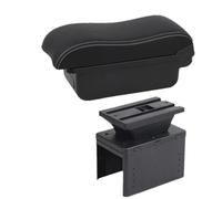 SPAMFAFGHQ Pour Fiat Pour Grande Pour Punto Boîte D'accoudoir Pour Fiat Pour Punto Boîte D'accoudoir De Voiture Boîte De Rangement Centrale(A3 Black white NO USB)