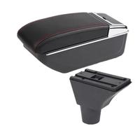 SPAMFAFGHQ Pour Fiat Pour Panda Boîte D'accoudoir USB Pour PANDA II Boîte D'accoudoir Porte-gobelet Cendrier Interface USB(Ligne rouge B1 PAS d'USB)